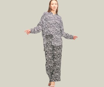 Multicolored Patterned Viscose - 617tk