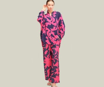 Multicolored Patterned Viscose - 617tk