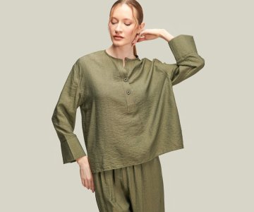 Trousers-Shirt Linen Fabric - 868ak