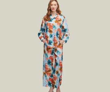 Multicolored Patterned Viscose - 877snm