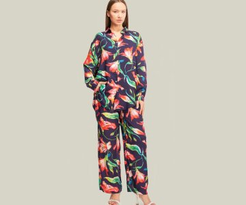 Multicolored Patterned Viscose - 617tk