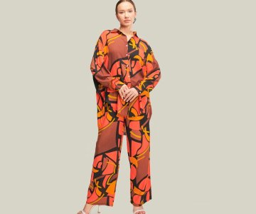 Multicolored Patterned Viscose - 617tk