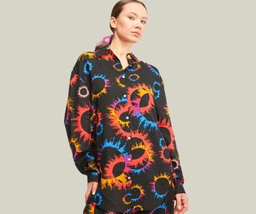 Multicolored Patterned Viscose - 617tk