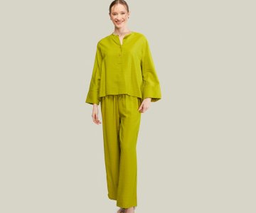 Trousers-Shirt Linen Fabric - 868ak